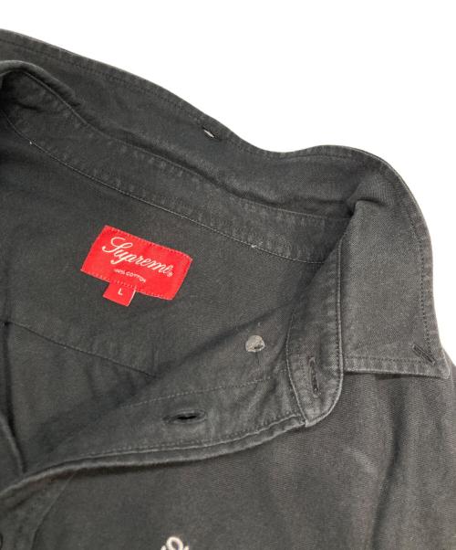 SUPREME（シュプリーム）Supreme (シュプリーム) Crassic Logo Oxford Shirt ブラック サイズ:Lの古着・服飾アイテム