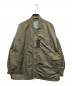 VOTE MAKE NEW CLOTHESヴォートメイクニュークローズ）の古着「MA-1ジャケット」｜カーキ