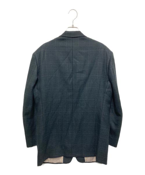 Christian Dior（クリスチャン ディオール）Christian Dior (クリスチャン ディオール) チェックテーラードジャケット グリーン サイズ:96-82-175の古着・服飾アイテム