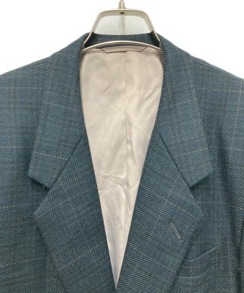 Christian Dior（クリスチャン ディオール）Christian Dior (クリスチャン ディオール) チェックテーラードジャケット グリーン サイズ:96-82-175の古着・服飾アイテム