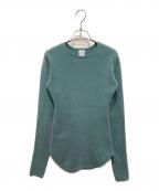 Mediamミディアム）の古着「Mole Knit Pullover」｜グリーン