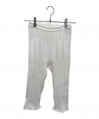 MOON TREE PLANETムーンツリープラネット）の古着「Lace half leggings」｜ホワイト