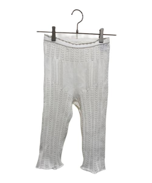 MOON TREE PLANET（ムーンツリープラネット）MOON TREE PLANET (ムーンツリープラネット) Lace half leggings ホワイト サイズ:Ⅿの古着・服飾アイテム