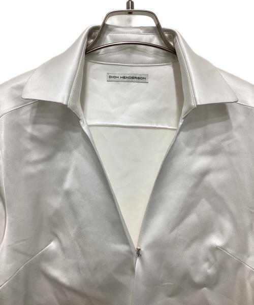 DICH HENDERSON（ディッチ ヘンダーソン）DICH HENDERSON (ディッチ ヘンダーソン) Silk-like Shirt ホワイト サイズ:FREEの古着・服飾アイテム