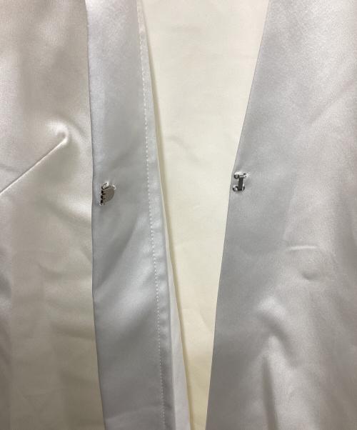 DICH HENDERSON（ディッチ ヘンダーソン）DICH HENDERSON (ディッチ ヘンダーソン) Silk-like Shirt ホワイト サイズ:FREEの古着・服飾アイテム