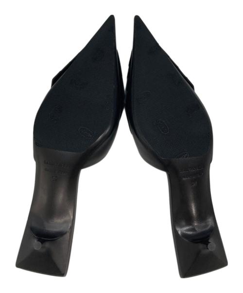 BALENCIAGA（バレンシアガ）BALENCIAGA (バレンシアガ) ロゴフリンジミュール ブラック サイズ:37の古着・服飾アイテム