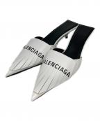 BALENCIAGAバレンシアガ）の古着「ロゴフリンジミュール」｜ホワイト