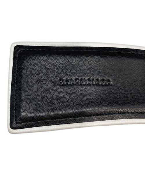 BALENCIAGA（バレンシアガ）BALENCIAGA (バレンシアガ) ロゴフリンジミュール ホワイト サイズ:37の古着・服飾アイテム