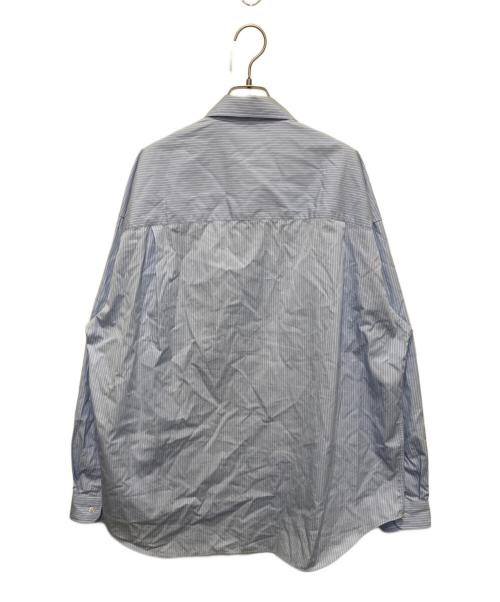 COOTIE PRODUCTIONS（クーティープロダクツ）COOTIE PRODUCTIONS (クーティープロダクツ) Stripe Broad Oversized L/S Shirt スカイブルー サイズ:Sの古着・服飾アイテム