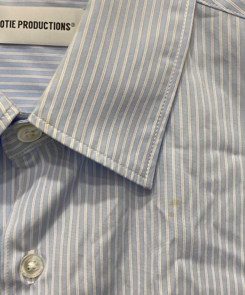 COOTIE PRODUCTIONS（クーティープロダクツ）COOTIE PRODUCTIONS (クーティープロダクツ) Stripe Broad Oversized L/S Shirt スカイブルー サイズ:Sの古着・服飾アイテム