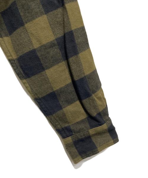 WOOLRICH（ウールリッチ）WOOLRICH (ウールリッチ) バッファローチェックネルシャツ カーキ×ブラック サイズ:Sの古着・服飾アイテム