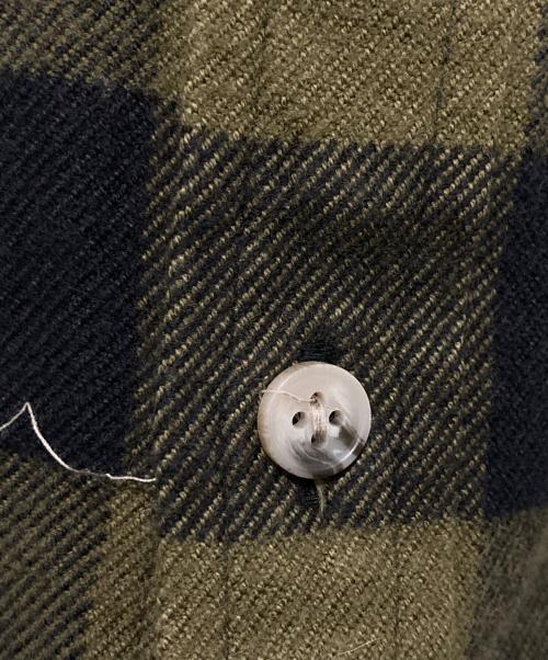 WOOLRICH（ウールリッチ）WOOLRICH (ウールリッチ) バッファローチェックネルシャツ カーキ×ブラック サイズ:Sの古着・服飾アイテム