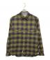 WOOLRICH（ウールリッチ）の古着「バッファローチェックネルシャツ」｜カーキ×ブラック