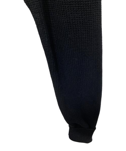 DIESEL（ディーゼル）DIESEL (ディーゼル) Dロゴワッペンニット ブラック サイズ:Ⅿの古着・服飾アイテム