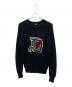 DIESEL（ディーゼル）の古着「Dロゴワッペンニット」｜ブラック