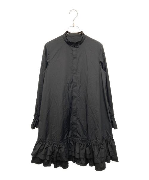 Loulou Willoughby（ルルウィルビー）Loulou Willoughby (ルルウィルビー) ティアードフリルワンピース ブラック サイズ:2の古着・服飾アイテム