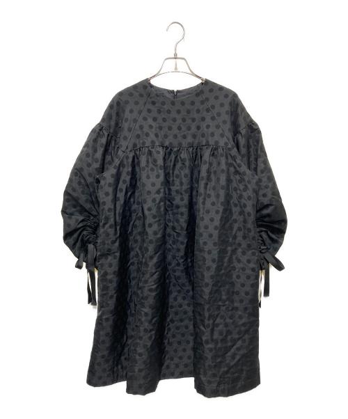 SLOBE citron（スローブシトロン）SLOBE citron (スローブシトロン) ドットジャガードミニドレス ブラック サイズ:FREEの古着・服飾アイテム