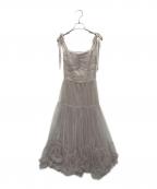 M ME EMEエムミーエメ）の古着「Romantic gathered ribbon onepiece」｜ピンク