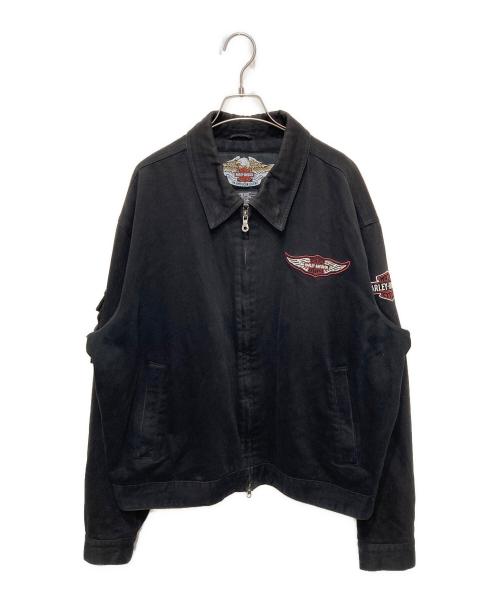 HARLEY-DAVIDSON（ハーレーダビッドソン）HARLEY-DAVIDSON (ハーレーダビッドソン) ライディングジャケット ブラック サイズ:XLの古着・服飾アイテム