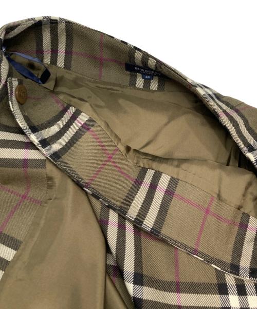 BURBERRY LONDON（バーバリーロンドン）BURBERRY LONDON (バーバリーロンドン) ウールキルトスカート カーキ サイズ:40の古着・服飾アイテム