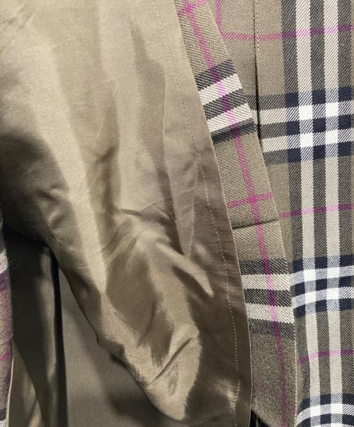 BURBERRY LONDON（バーバリーロンドン）BURBERRY LONDON (バーバリーロンドン) ウールキルトスカート カーキ サイズ:40の古着・服飾アイテム