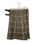 BURBERRY LONDON (バーバリーロンドン) ウールキルトスカート カーキ サイズ:40：10000円