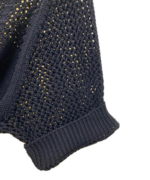theory luxe（セオリーリュクス）theory luxe (セオリーリュクス) メッシュコンビネーションショートスリーブセーター ブラック サイズ:38の古着・服飾アイテム