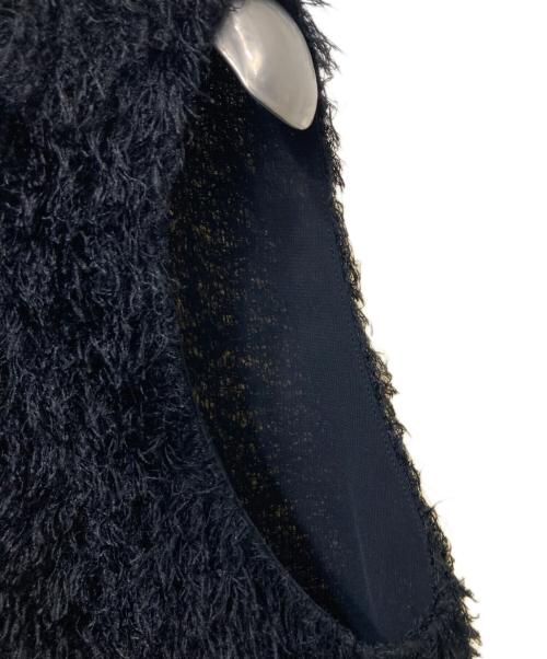 theory luxe（セオリーリュクス）theory luxe (セオリーリュクス) フリンジコンビネーションノースリーブブ ラウス ブラック サイズ:38の古着・服飾アイテム