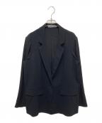theory luxeセオリーリュクス）の古着「バックサテンリラックスジャケット」｜ブラック
