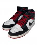 NIKEナイキ）の古着「AIR JORDAN 1 MID」｜ホワイト×レッド