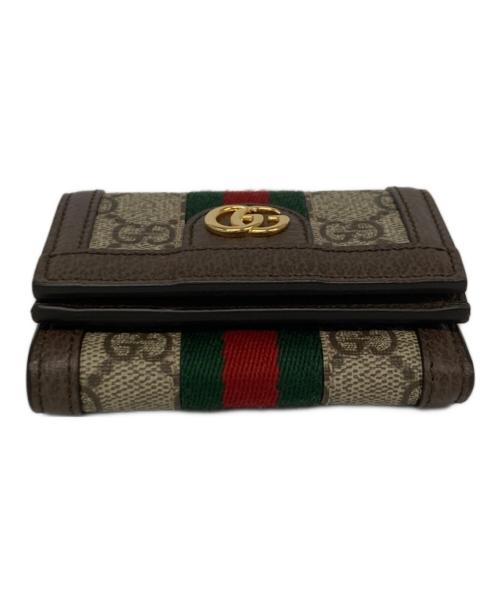 GUCCI（グッチ）GUCCI (グッチ) オフィディア ミニ ウォレット ブラウンの古着・服飾アイテム