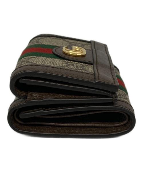GUCCI（グッチ）GUCCI (グッチ) オフィディア ミニ ウォレット ブラウンの古着・服飾アイテム