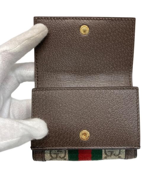 GUCCI（グッチ）GUCCI (グッチ) オフィディア ミニ ウォレット ブラウンの古着・服飾アイテム