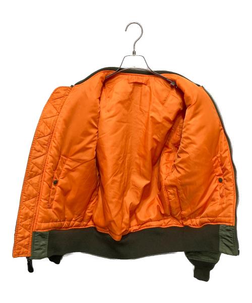 ALPHA（アルファ）ALPHA (アルファ) ワッペンMA-1ジャケット カーキ サイズ:Ⅿの古着・服飾アイテム
