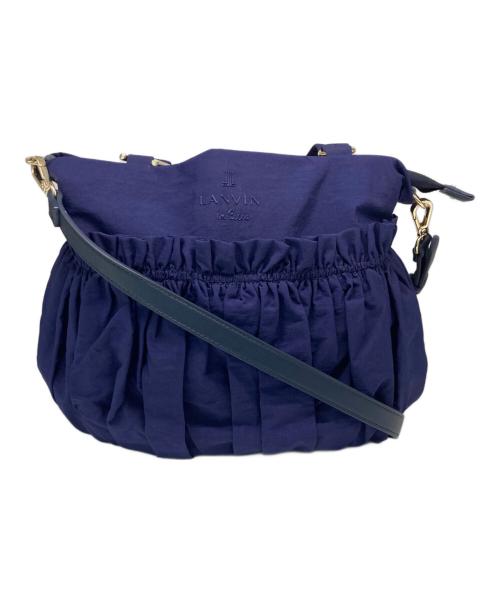 LANVIN en Bleu（ランバンオンブルー）LANVIN en Bleu (ランバンオンブルー) グラシリィ2WAYバッグ ブルーの古着・服飾アイテム