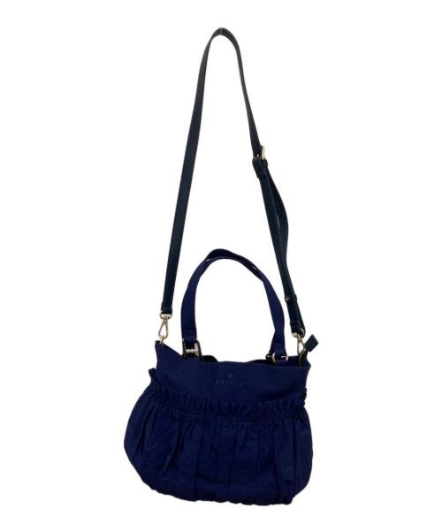 LANVIN en Bleu（ランバンオンブルー）LANVIN en Bleu (ランバンオンブルー) グラシリィ2WAYバッグ ブルーの古着・服飾アイテム