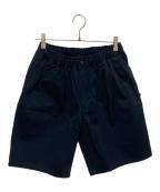DESCENDANTディセンダント）の古着「JERRY ORGANIC COTTON TWILL SHORTS」｜ネイビー
