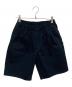 DESCENDANT（ディセンダント）の古着「JERRY ORGANIC COTTON TWILL SHORTS」｜ネイビー