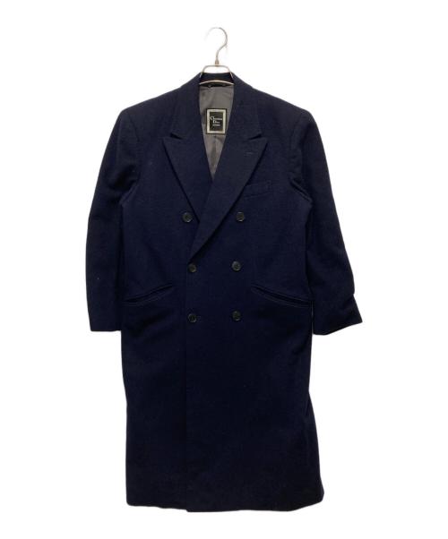 Christian Dior（クリスチャン ディオール）Christian Dior (クリスチャン ディオール) ダブルチェスターコート ネイビー サイズ:Sの古着・服飾アイテム