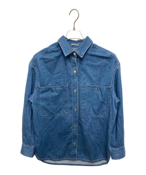 theory luxe（セオリーリュクス）theory luxe (セオリーリュクス) ライトウェイトデニムビッグポケットシャツ インディゴ サイズ:40の古着・服飾アイテム