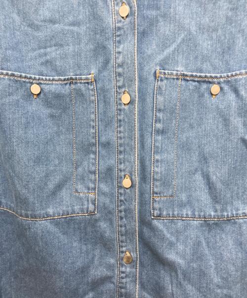 theory luxe（セオリーリュクス）theory luxe (セオリーリュクス) ライトウェイトデニムビッグポケットシャツ インディゴ サイズ:40の古着・服飾アイテム