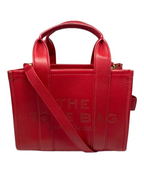 THE MARC JACOBS（ザマークジェイコブス）THE MARC JACOBS (ザマークジェイコブス) THE LEATHER SMALL TOTE BAG レッドの古着・服飾アイテム