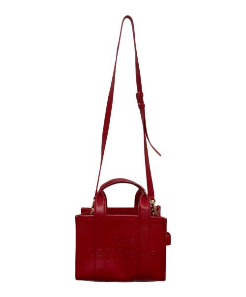 THE MARC JACOBS（ザマークジェイコブス）THE MARC JACOBS (ザマークジェイコブス) THE LEATHER SMALL TOTE BAG レッドの古着・服飾アイテム