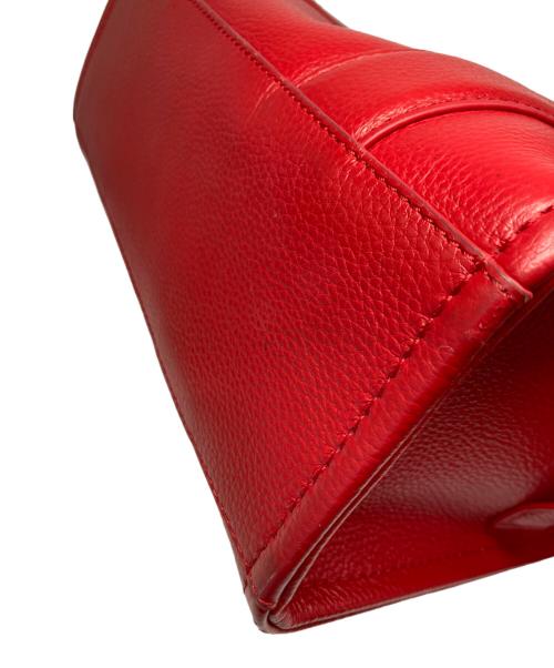 THE MARC JACOBS（ザマークジェイコブス）THE MARC JACOBS (ザマークジェイコブス) THE LEATHER SMALL TOTE BAG レッドの古着・服飾アイテム