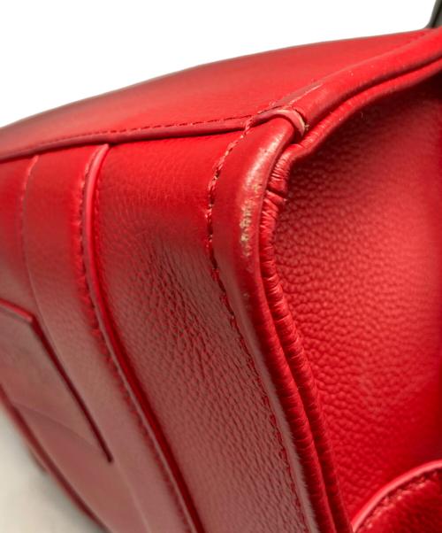 THE MARC JACOBS（ザマークジェイコブス）THE MARC JACOBS (ザマークジェイコブス) THE LEATHER SMALL TOTE BAG レッドの古着・服飾アイテム