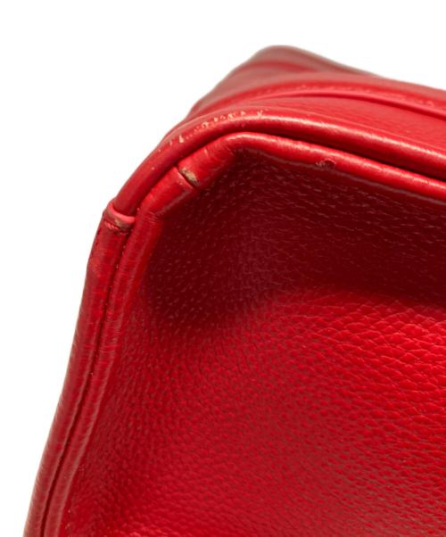 THE MARC JACOBS（ザマークジェイコブス）THE MARC JACOBS (ザマークジェイコブス) THE LEATHER SMALL TOTE BAG レッドの古着・服飾アイテム