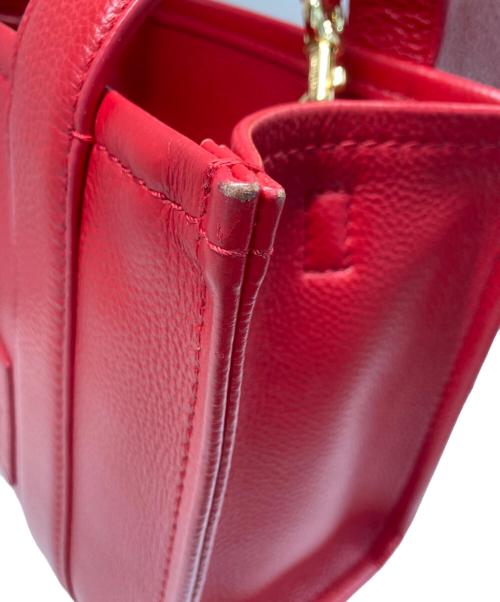THE MARC JACOBS（ザマークジェイコブス）THE MARC JACOBS (ザマークジェイコブス) THE LEATHER SMALL TOTE BAG レッドの古着・服飾アイテム