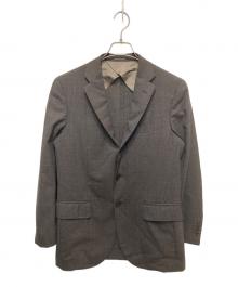 green label relaxing（グリーンレーベルリラクシング）の古着「MYK トロピカル 無地 3ボタン DKD NTHP- ジャケット」｜ブラウン