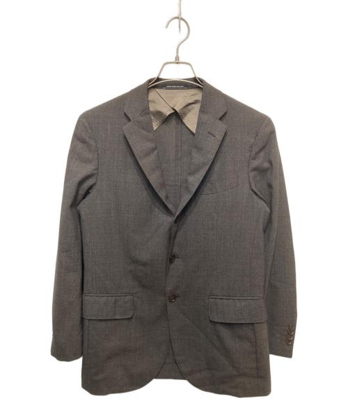 green label relaxing（グリーンレーベルリラクシング）green label relaxing　 (グリーンレーベルリラクシング) MYK トロピカル 無地 3ボタン DKD NTHP- ジャケット ブラウン サイズ:44の古着・服飾アイテム