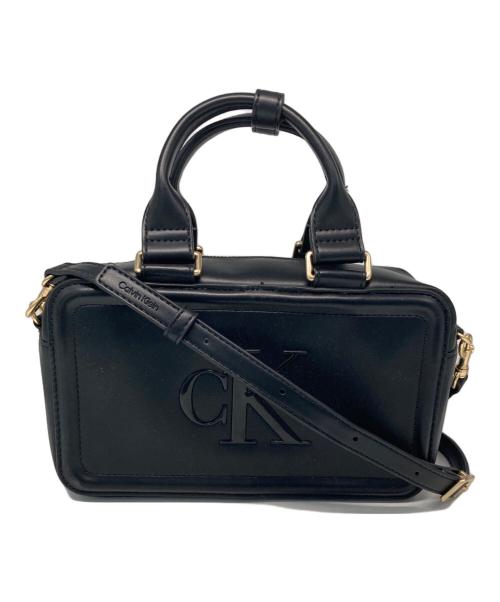 Calvin Klein（カルバンクライン）Calvin Klein (カルバンクライン) Bold CK Elongated Mini Tote ブラックの古着・服飾アイテム